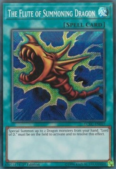 The Flute of Summoning Dragon LCKC-EN027 Secret Rare Englisch
