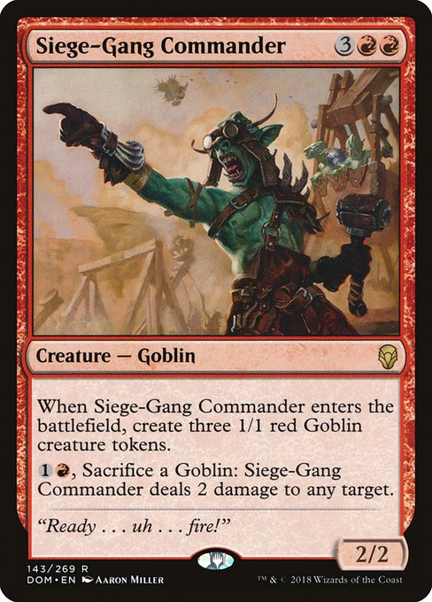 Siege-Gang Commander DOM-143 Rare Englisch