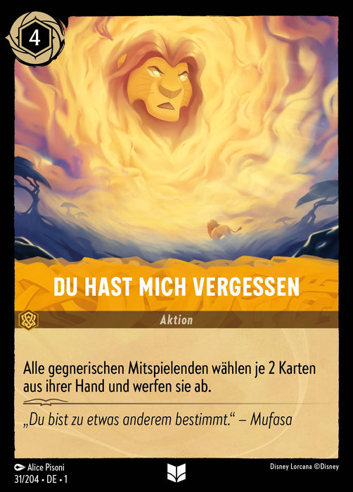 Du Hast Mich Vergessen 1TFC-031 Uncommon Deutsch