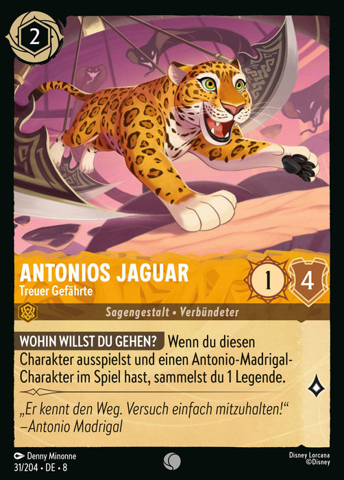 Antonios Jaguar - Treuer Gefährte 8JAF-031 Common Deutsch