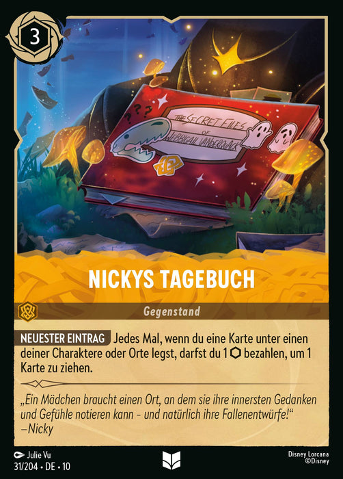 Nickys Tagebuch 10WHI-031 Uncommon Deutsch