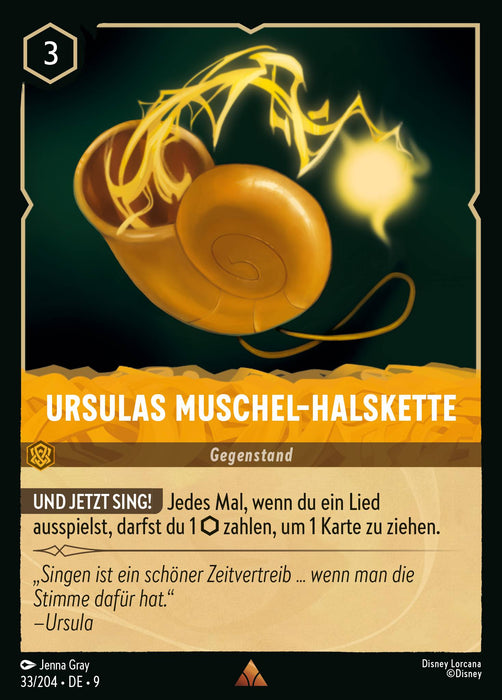 Ursulas Muschel-Halskette 9FAB-033 Rare Deutsch