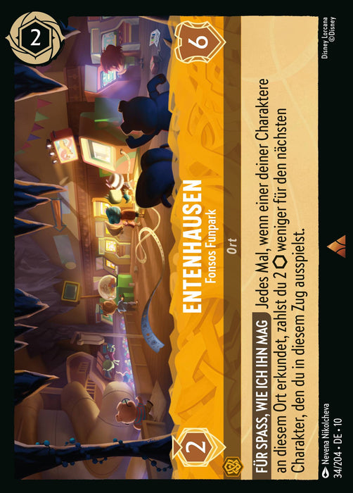 Entenhausen - Fonsos Funpark 10WHI-034 Rare Deutsch