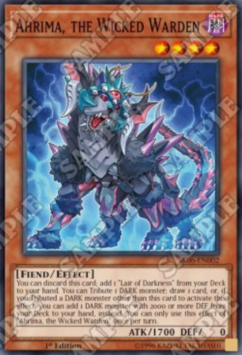 Ahrima, the Wicked Warden SR06-EN002 Super Rare Englisch