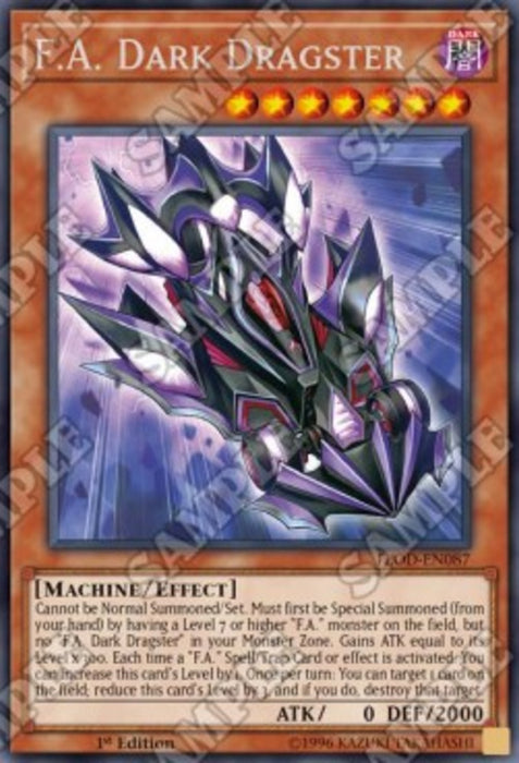 F.A. Dark Dragster FLOD-EN087 Rare Englisch