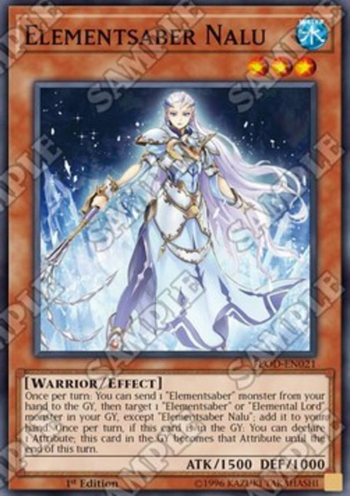 Elementsaber Nalu FLOD-EN021 Super Rare Englisch