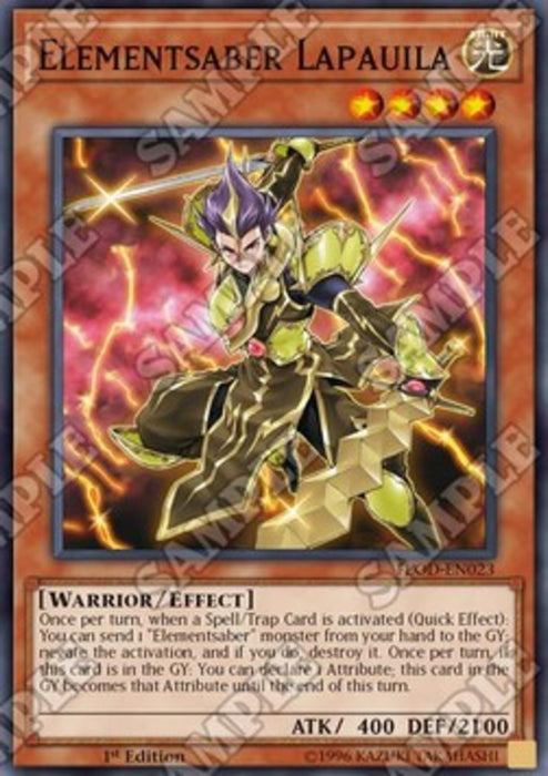 Elementsaber Lapauila FLOD-EN023 Super Rare Englisch