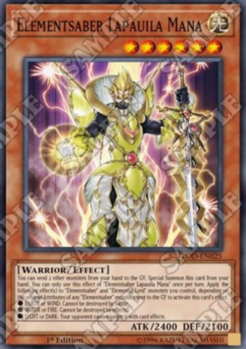 Elementsaber Lapauila Mana FLOD-EN025 Super Rare Englisch