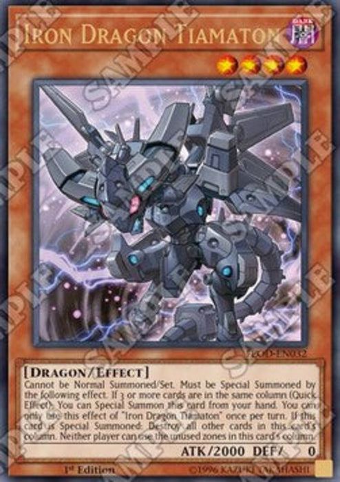 Iron Dragon Tiamaton FLOD-EN032 Ultra Rare Englisch