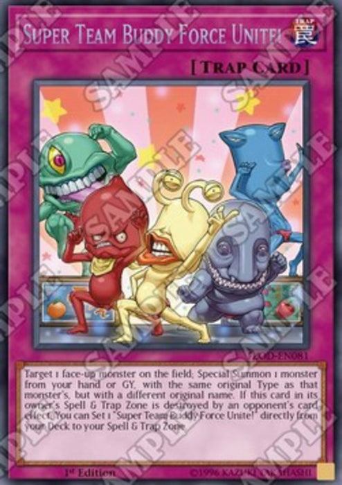 Super Team Buddy Force Unite! FLOD-EN081 Secret Rare Englisch