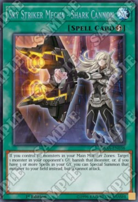 Sky Striker Mecha - Shark Cannon DASA-EN036 Secret Rare Englisch