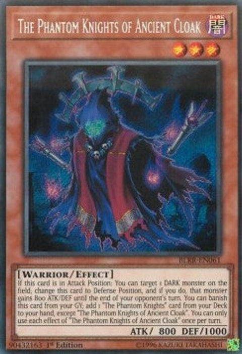 The Phantom Knights of Ancient Cloak BLRR-EN061 Secret Rare Englisch