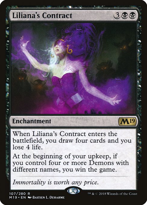 Liliana's Contract M19-107 Rare Englisch