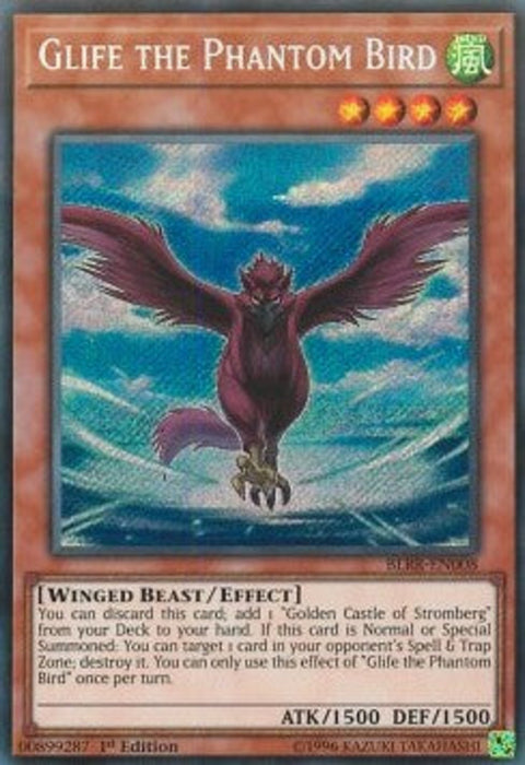 Glife the Phantom Bird BLRR-EN008 Secret Rare Englisch