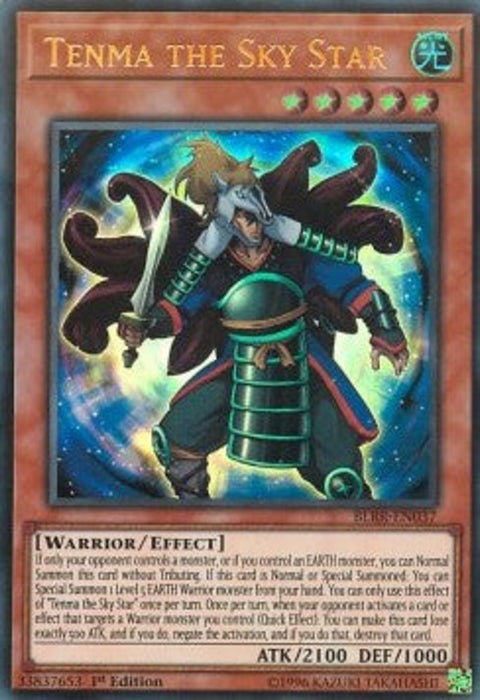 Tenma the Sky Star BLRR-EN037 Ultra Rare Englisch