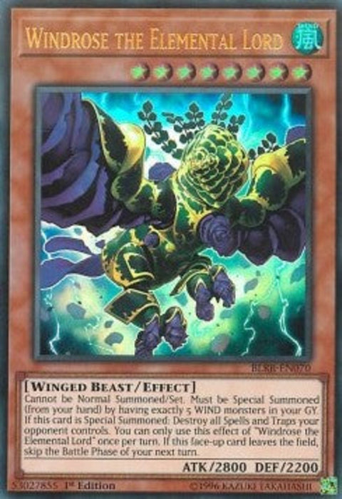 Windrose the Elemental Lord BLRR-EN070 Ultra Rare Englisch