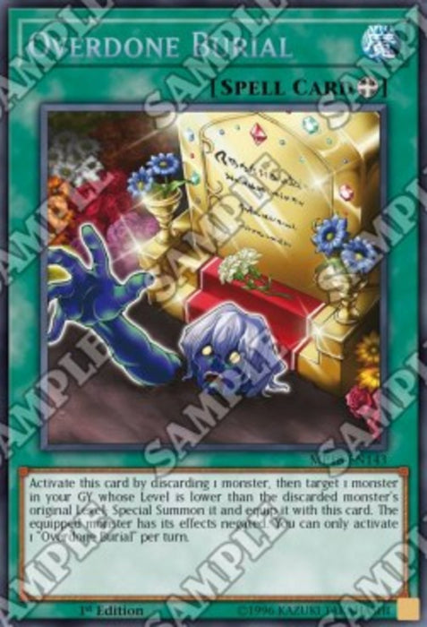 Overdone Burial MP18-EN143 Secret Rare Englisch
