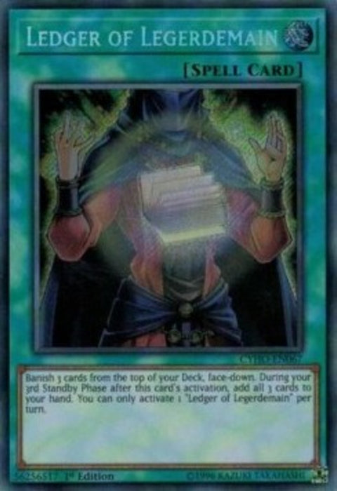 Ledger of Legerdemain CYHO-EN067 Secret Rare Englisch
