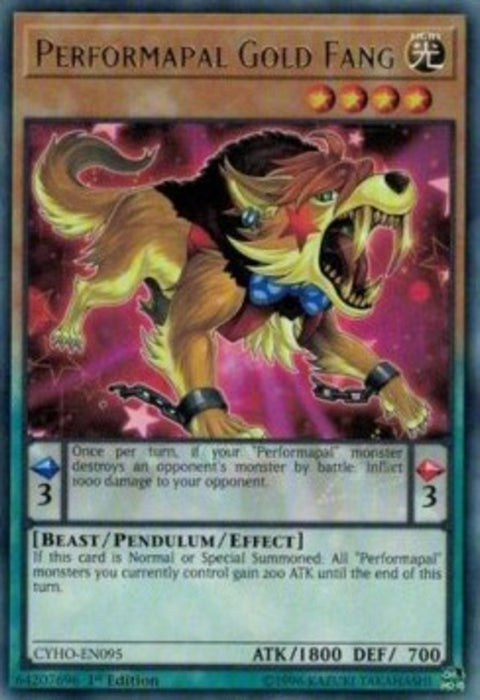 Performapal Gold Fang CYHO-EN095 Rare Englisch