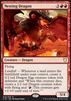 Nesting Dragon C18-24 Rare Englisch