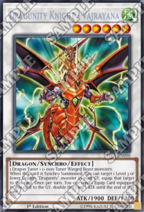 Dragunity Knight - Vajrayana SHVA-EN050 Secret Rare Englisch