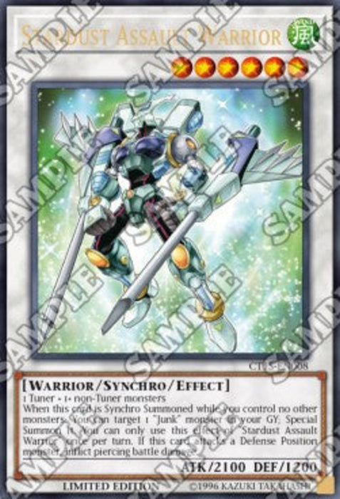 Stardust Assault Warrior CT15-EN008 Ultra Rare Englisch