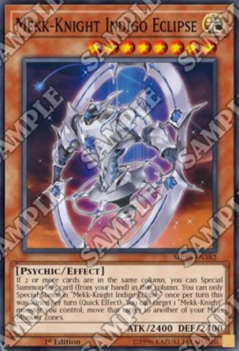 Mekk-Knight Indigo Eclipse MP18-EN182 Super Rare Englisch