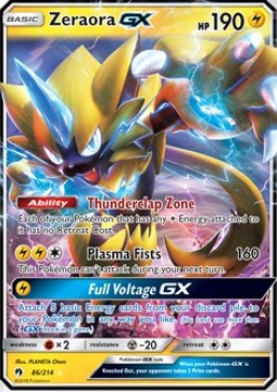Zeraora GX LOT-86 Ultra Rare Deutsch