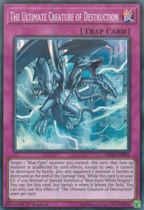 The Ultimate Creature of Destruction LED3-EN005 Super Rare Englisch