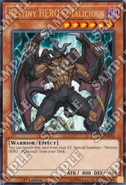 Destiny HERO - Malicious (V.1) LEHD-ENA04 Ultra Rare Englisch