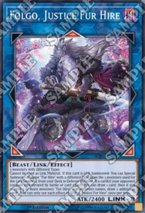 Folgo, Justice Fur Hire SOFU-EN047 Super Rare Englisch