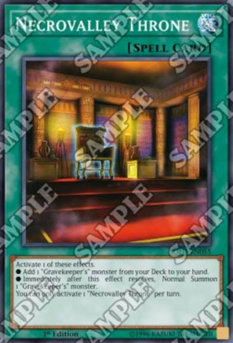Necrovalley Throne SOFU-EN055 Super Rare Englisch