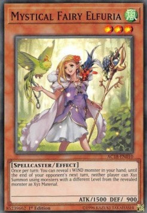 Mystical Fairy Elfuria AC18-EN010 Super Rare Englisch