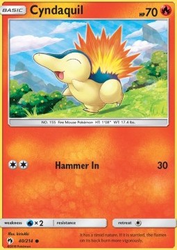 Cyndaquil LOT-40 Common Deutsch