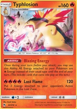 Typhlosion LOT-42 Holo Rare Deutsch