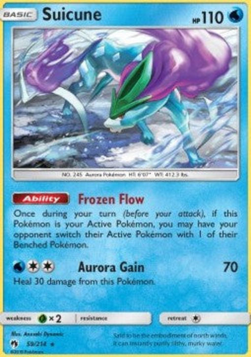 Suicune LOT-59 Holo Rare Deutsch