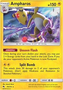 Ampharos LOT-78 Holo Rare Deutsch