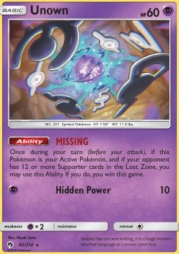 Unown LOT-92 Rare Deutsch