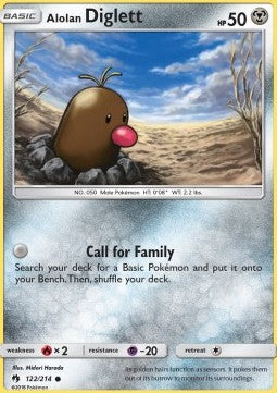 Alolan Diglett LOT-122 Common Deutsch