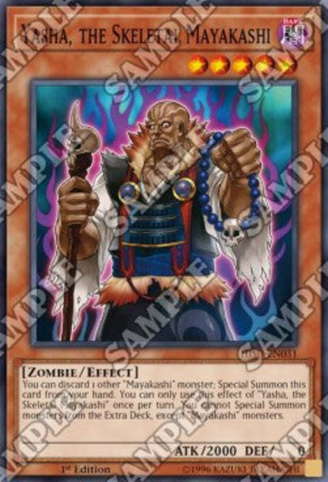 Yasha, the Skeletal Mayakashi HISU-EN031 Super Rare Englisch