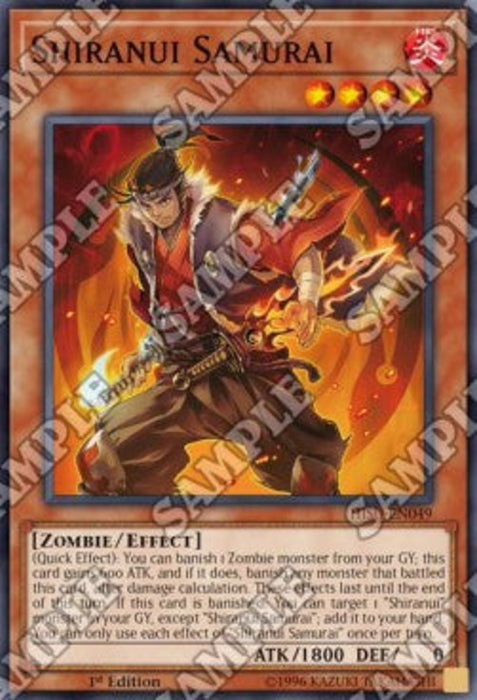 Shiranui Samurai HISU-EN049 Super Rare Englisch