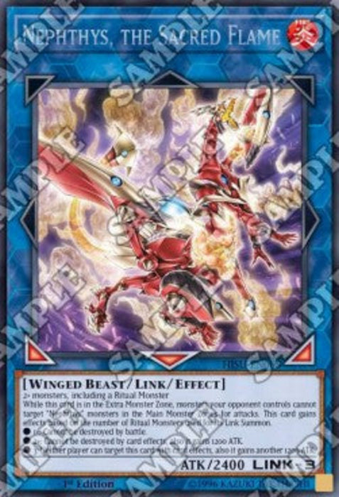 Nephthys, the Sacred Flame HISU-EN008 Secret Rare Englisch