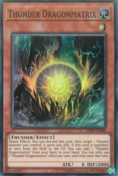 Thunder Dragonmatrix OP09-EN006 Super Rare Englisch