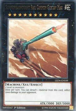 Superdreadnought Rail Cannon Gustav Max LED4-EN039 Rare Englisch