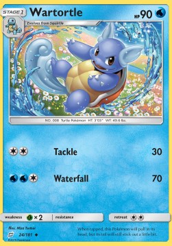 Wartortle TEU-24 Uncommon Englisch