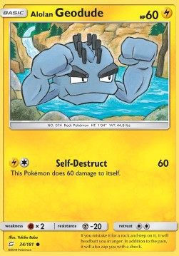 Alolan Geodude TEU-34 Common Deutsch