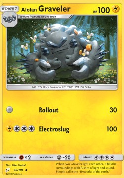 Alolan Graveler TEU-36 Uncommon Deutsch