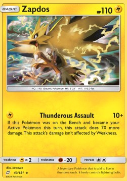 Zapdos TEU-40 Holo Rare Deutsch