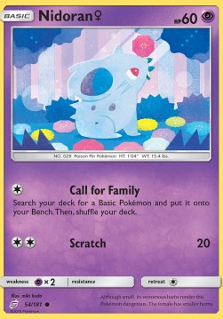Nidoran &female; TEU-54 Common Englisch