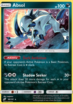 Absol TEU-88 Holo Rare Deutsch